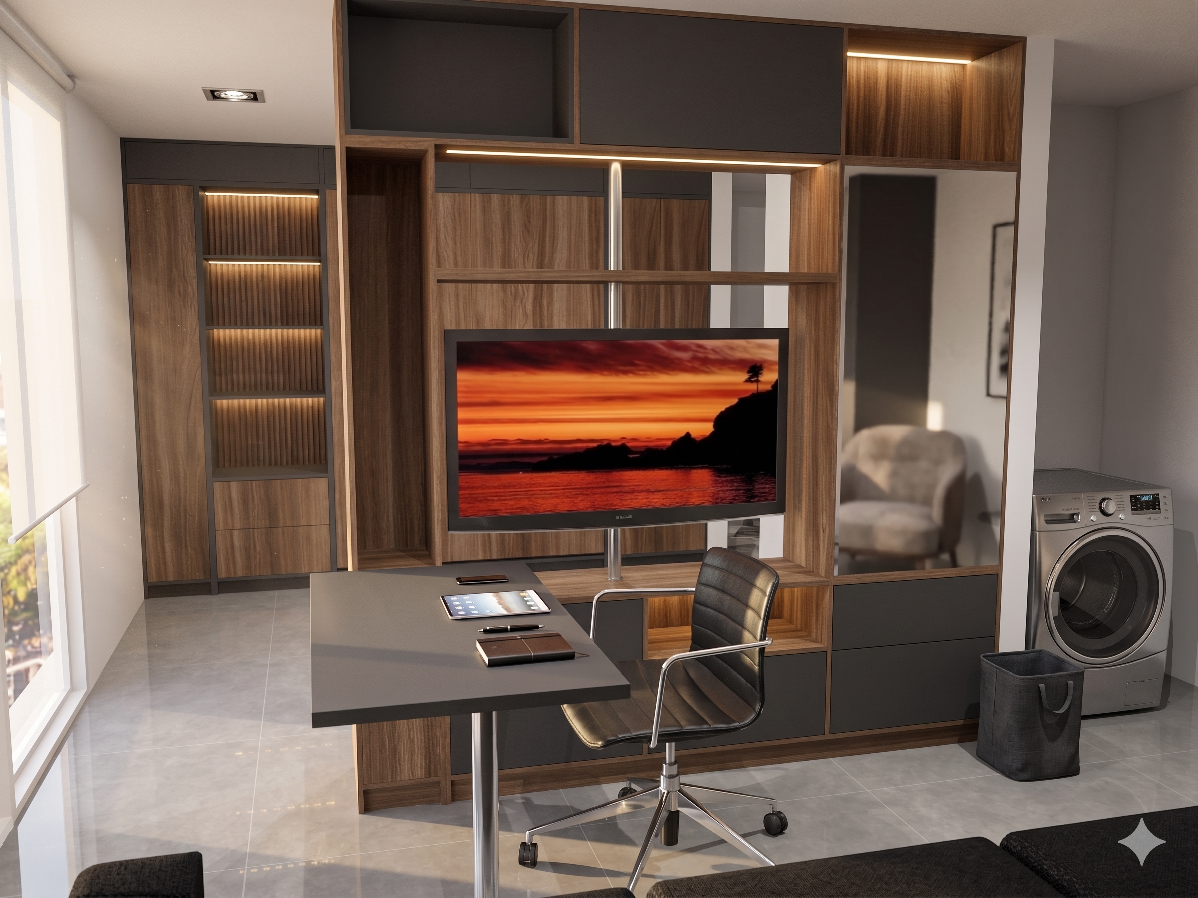 Sala y centro de TV